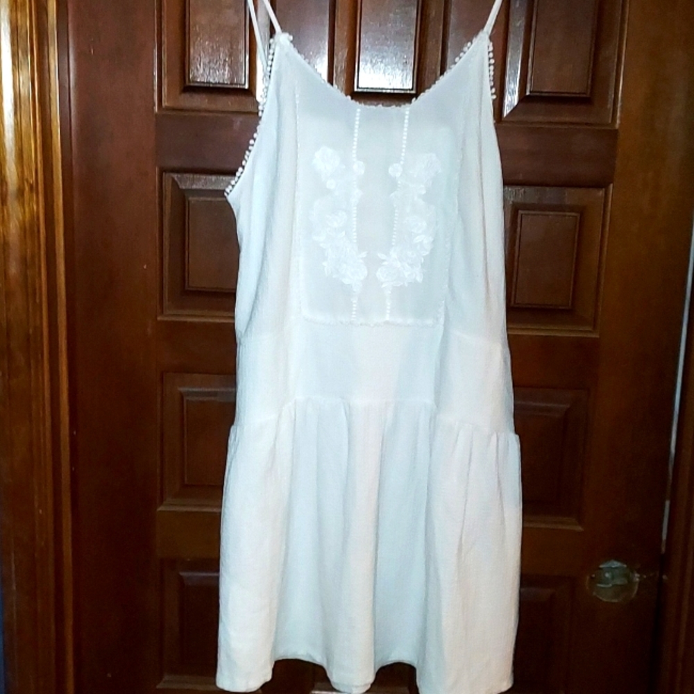 White cotton dress size 10